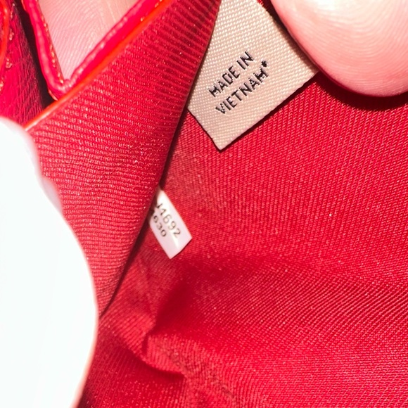 Coach Brown Monogram with Red Trim Wallet - Picture 10 of 16